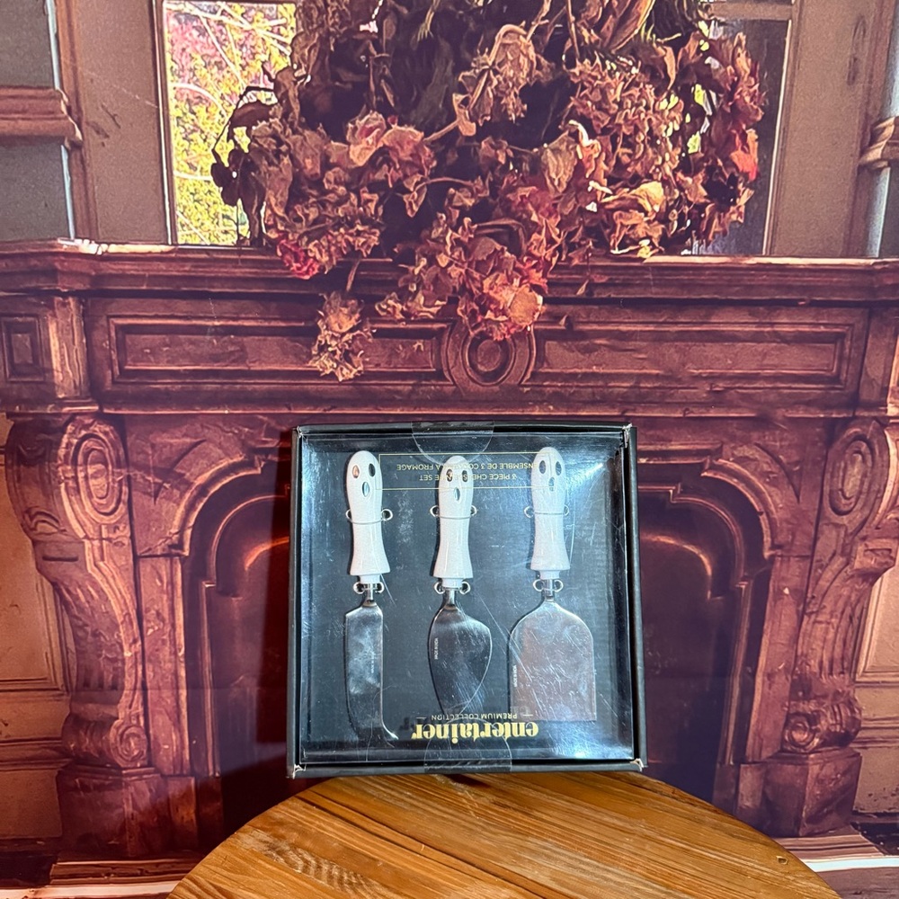 Halloween Party Ghost Handle Cheese Knife Set New Entertainer Charcuterie